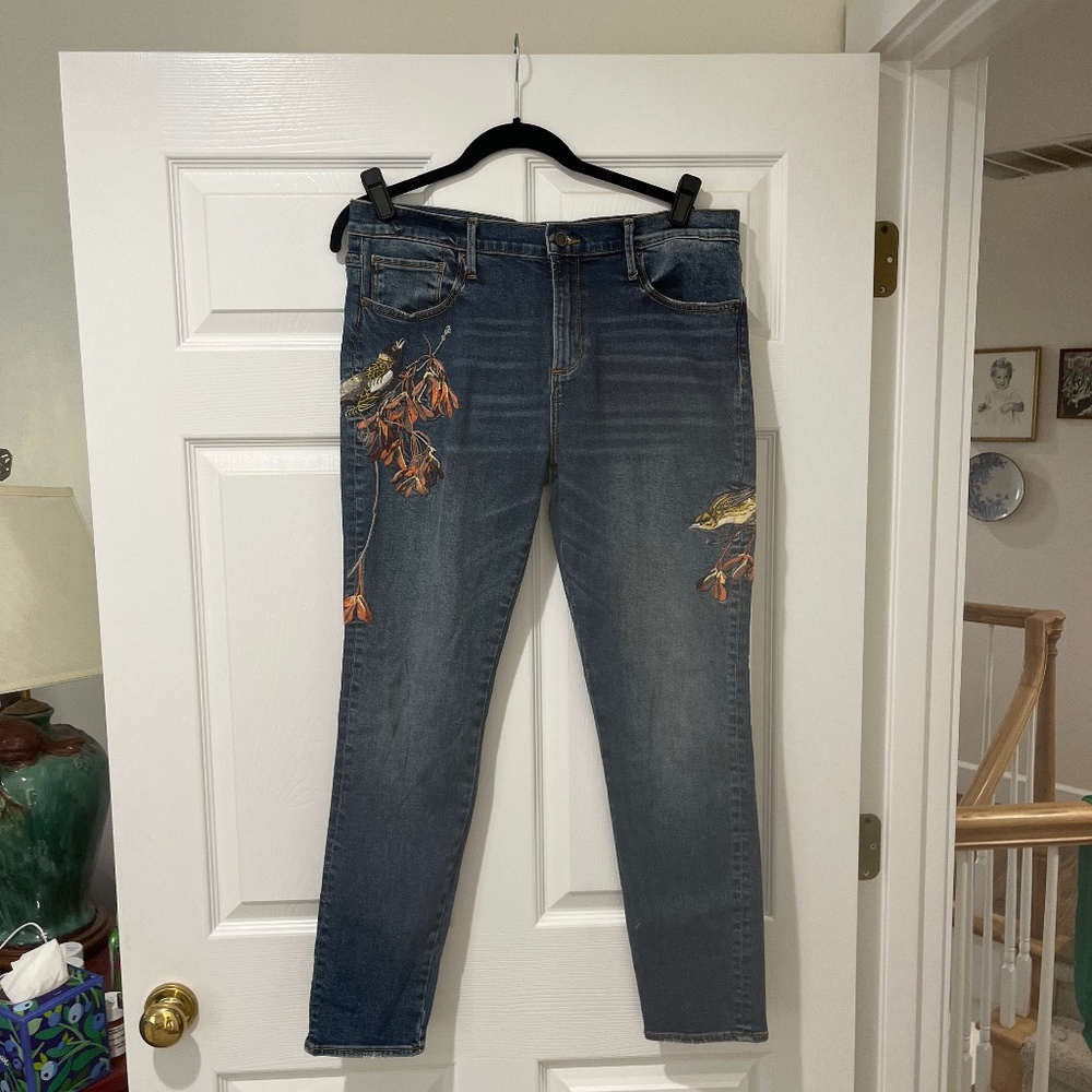 Driftwood Jackie Embroidered jeans, 32-29